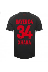 Bayer Leverkusen Granit Xhaka #34 Jalkapallovaatteet Kotipaita 2023-24 Lyhythihainen